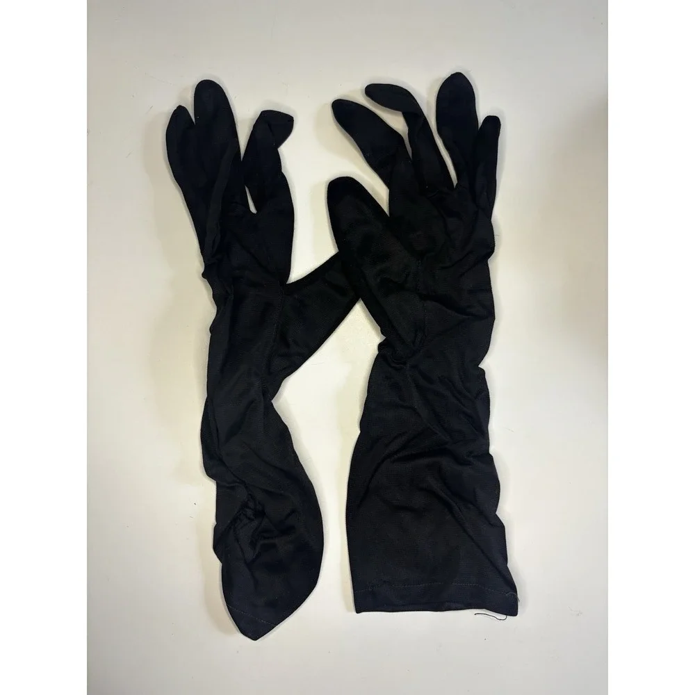 Vintage Ladies Glove Lot of 6, Red, White, Black, Yellow Small With Organizer‎